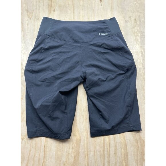Columbia Black Nylon Bermuda Shorts Size 8 Stretch Hiking Outdoor Women’s - Picture 4 of 5